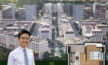 Preselling Studio with balcony in 9 Central Park in Northwin Global City condo for sale in Marilao Bulacan