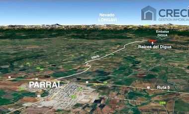 VENDO TERRENOS PARRAL 5000M2 ,AGUA POTABLE INSTALADA, LUZ, CAMINO ASFALTADO, PRE CORDILLERA EMBALSE DIGUA