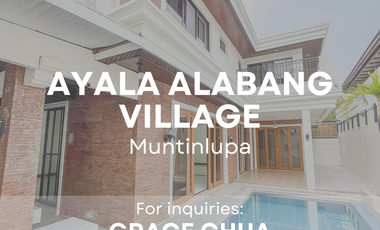 Ayala Alabang Village 5BR House and Lot for Sale, Muntinlupa