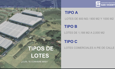 PREVENTA DE TERRENO EN PARQUE INDUSTRIAL 