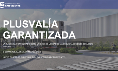 PREVENTA DE TERRENO EN PARQUE INDUSTRIAL 