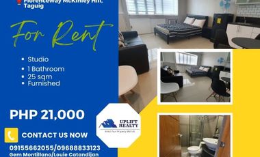 For rent Furnished studio unit in Morgan Mckinley near Venice