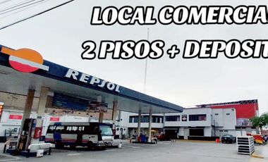 Local Comercial De 2 Pisos + Deposito En Grifo Repsol San Antonio, Carabayllo