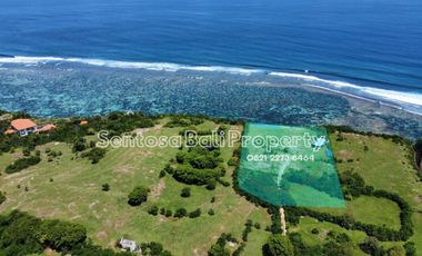 Cliff front land 1 hectare ocean View in kutuh Ungasan .