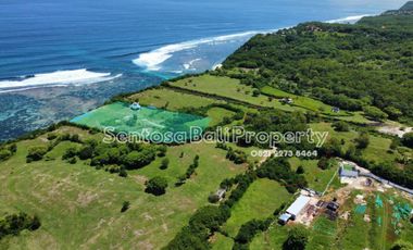 Cliff front land 1 hectare ocean View in kutuh Ungasan .
