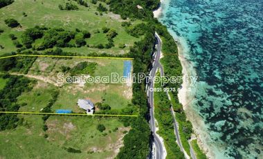 Cliff front land 1 hectare ocean View in kutuh Ungasan .