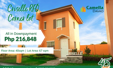 Ready For Occupancy Corner Lot in Davao City | 2Bedrooms unit