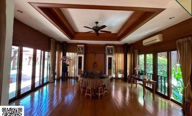 [For Sale] 2 Houses, Modern Bangna Style with swimming pool + Thai Style House, 2 Rai 2 Ngan 60 Sq.wa., Ayutthaya Province Along the Chao Phraya River