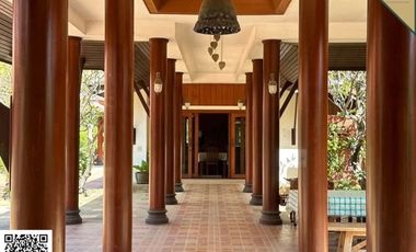 [For Sale] 2 Houses, Modern Bangna Style with swimming pool + Thai Style House, 2 Rai 2 Ngan 60 Sq.wa., Ayutthaya Province Along the Chao Phraya River