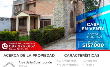 CASA EN VENTA EN SECTOR CHORLAVI