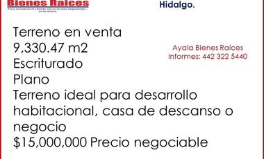 TERRENO EN VENTA EN TULA HIDALGO $15,000,000