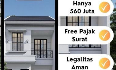 Rumah 2 Lantai Kota Bogor Harga Termurah