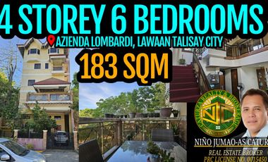 4-Storey 6BR House lot for sale Azienda Lombardi Talisay City Cebu Philippines 8.5m rush negotiable