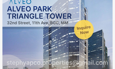 [BGC Office] Whole 30F 1511sqm Alveo Park Triangle Tower 32nd Street corner 11th Avenue, Bonifacio Global City near Citiplaza
