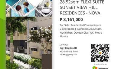 AVAIL UP TO 406K DISC RESERVE RFO 28.52sqm FLEXI SUITE SUNSET VIEW UNIT AT HILL RESIDENCES 15K RF