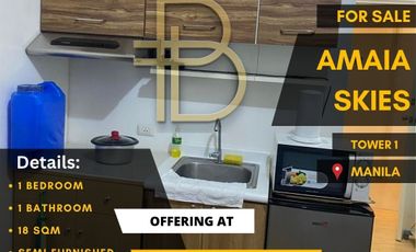 1BR Unit For Sale at Amaia Skies Sta. Mesa
