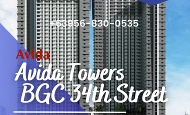 REOPEN BGC 1BR UNIT in AVIDA 34TH STREET TOWER 2, T corner, 34th Street and Lane, 11th Ave, Taguig, 1634 Metro Manila