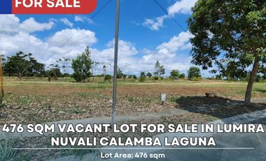 476 sqm Vacant Lot for Sale in Lumira Nuvali Calamba Laguna