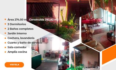 Venta para remodelar chalet residencial de 2 plantas en Prolongación la Aurora en Miraflores