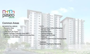 Preselling 56 sqm 2-bedroom CONDO FOR SALE in Paseo Groove Tower-1 Lapulapu City