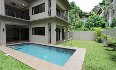 4-Bedroom Semi-Furnished House with Pool in Maria Luisa For Rent