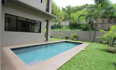 4-Bedroom Semi-Furnished House with Pool in Maria Luisa For Rent
