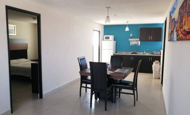 En renta departamento amueblado con servicios incluidos