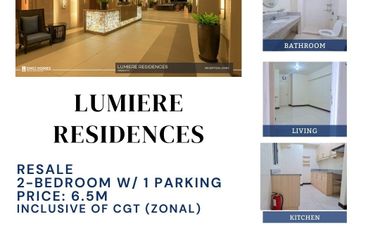 Lumiere Residences 2BR Two Bedroom with Parking near BGC and Capitol Commons FOR SALE C046