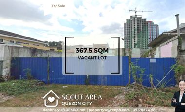 Scout Area Vacant Lot for Sale! Quezon City