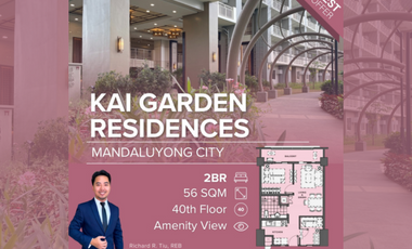 Kai Garden Residences 2BR Two Bedroom Near Makati CBD and A. Boni Ave. FOR SALE C098