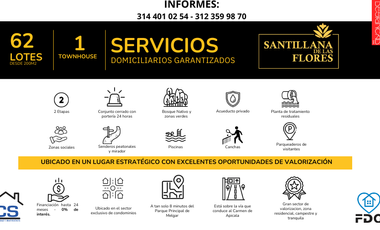 VENTA DE LOTES MELGAR  -  SANTILLANA DE LAS FLORES