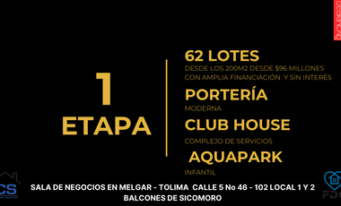 VENTA DE LOTES MELGAR  -  SANTILLANA DE LAS FLORES