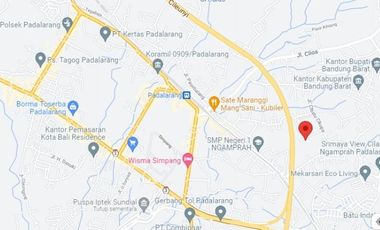 2736 M2 Tanah Datar Bonus 2 Rumah, Kawasan Villa Mekarsari, Ngamprah, Bandung Barat