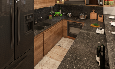 Departamentos en venta en a pie de playa Chelem