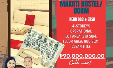 4-Storey Operational Makati Hostel / Dormitory Building For Sale near BGC and EDSA