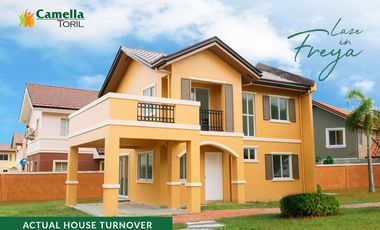 FOR SALE HOUSE AND LOT 5 BEDROOMS FRIYA HOUSE MODEL IN CAMELLA TORIL IN BARANGAY BATO