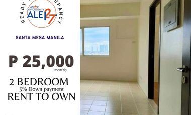 Condo RFO in Manila 2-BR 48 sq.m Available for only P25,000 month