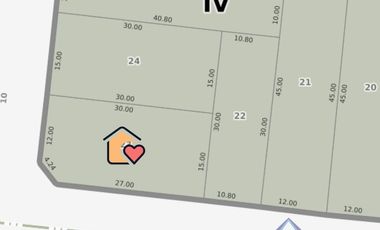LOTE ALAMBRADO Y PILAR EN ESQUINA SANTA TERESITA
