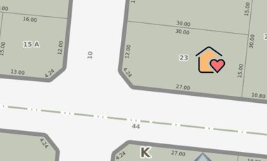 LOTE ALAMBRADO Y PILAR EN ESQUINA SANTA TERESITA