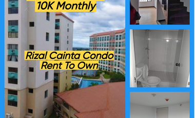 1 BR Condo on Rizal Cainta Low DP 10K Monthly