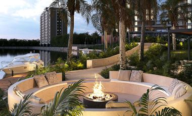 Condominio de lujo con vistas al mar y la marina, en Puerto Cancún.
