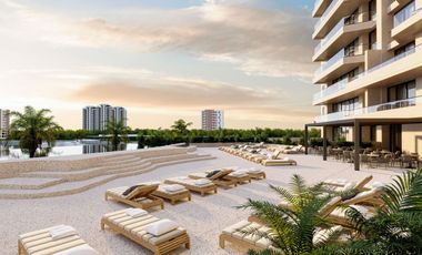 Condominio de lujo con vistas al mar y la marina, en Puerto Cancún.
