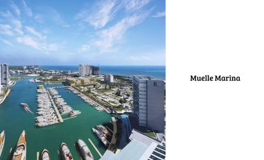Condominio de lujo con vistas al mar y la marina, en Puerto Cancún.