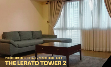 The Lerato Tower 2 2 Bedroom with Balcony 78sqm floor area in Makati For Sale