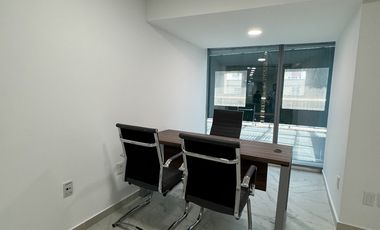 OFICINA en RENTA AMUEBLADA con TERRAZA en WTC, Nápoles CDMX