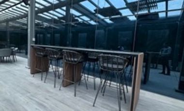 OFICINA en RENTA AMUEBLADA con TERRAZA en WTC, Nápoles CDMX