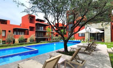 Departamento con jardín, y jacuzzi privado, Terraza, venta, la Lejona, San Miguel de Allende