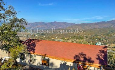 León Propiedades vende parcela con 2 casas ,en sector las achiras, Curacaví