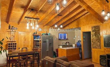 León Propiedades vende parcela con 2 casas ,en sector las achiras, Curacaví