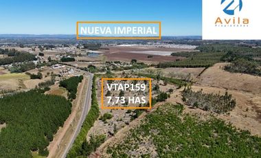 Nueva Imperial terreno de 77.300m2 con aptitud habitacional e industrial a 2km del centro COD.VTAP159